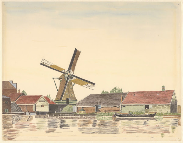 Molen Het Vool of Het Jonge Vool aan het Zaandijkerwegje verbrand 1930 1930 1940