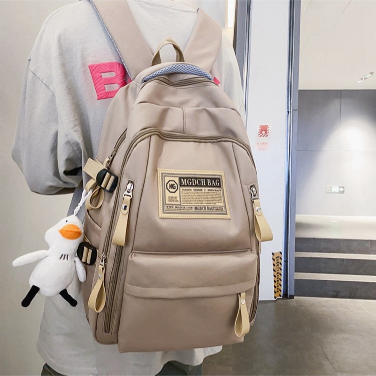 Double shoulder backpack for students