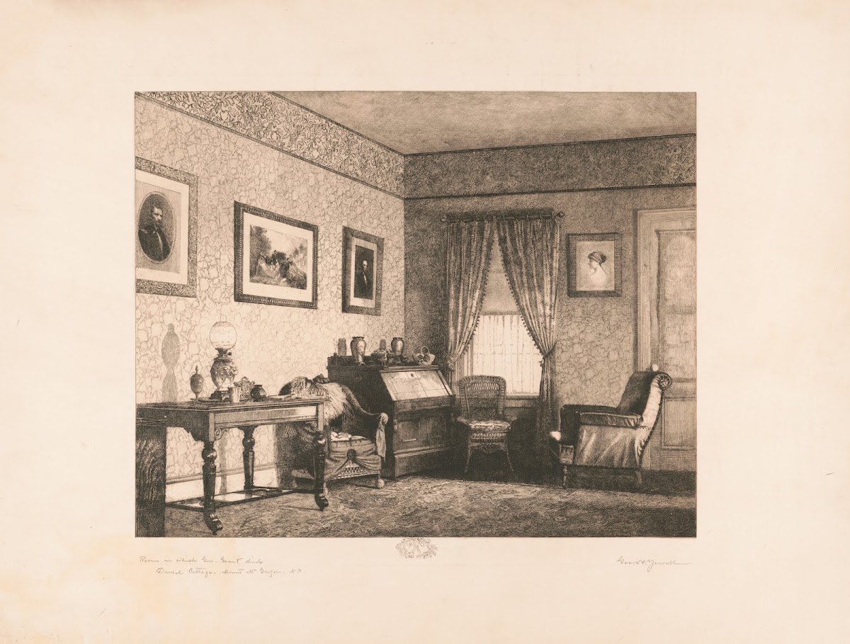 Room in which General Grant died David Cottage Mount MacGregor NY 1887