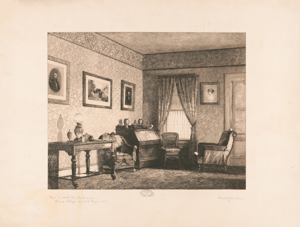 Room in which General Grant died David Cottage Mount MacGregor NY 1887