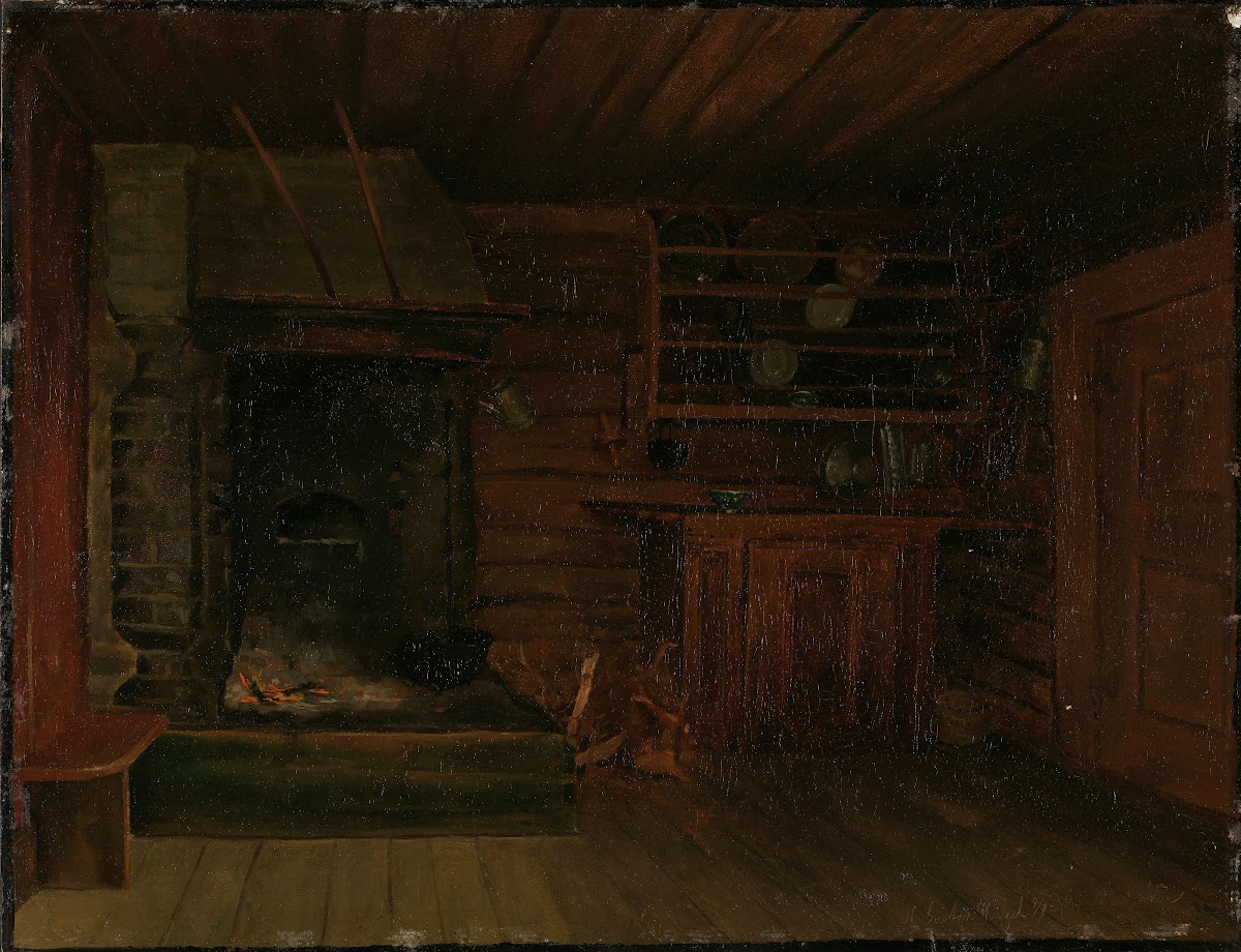 Kitchen with Fireplace 1879