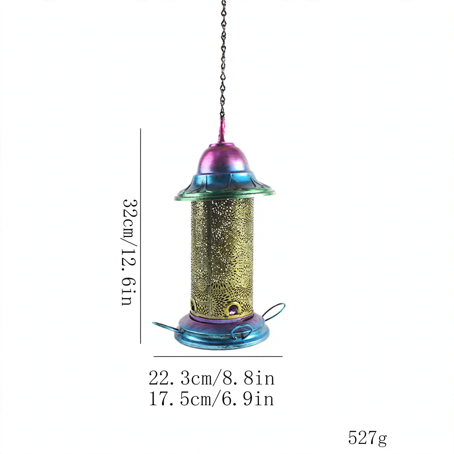 Telescopic Metal Birdbath