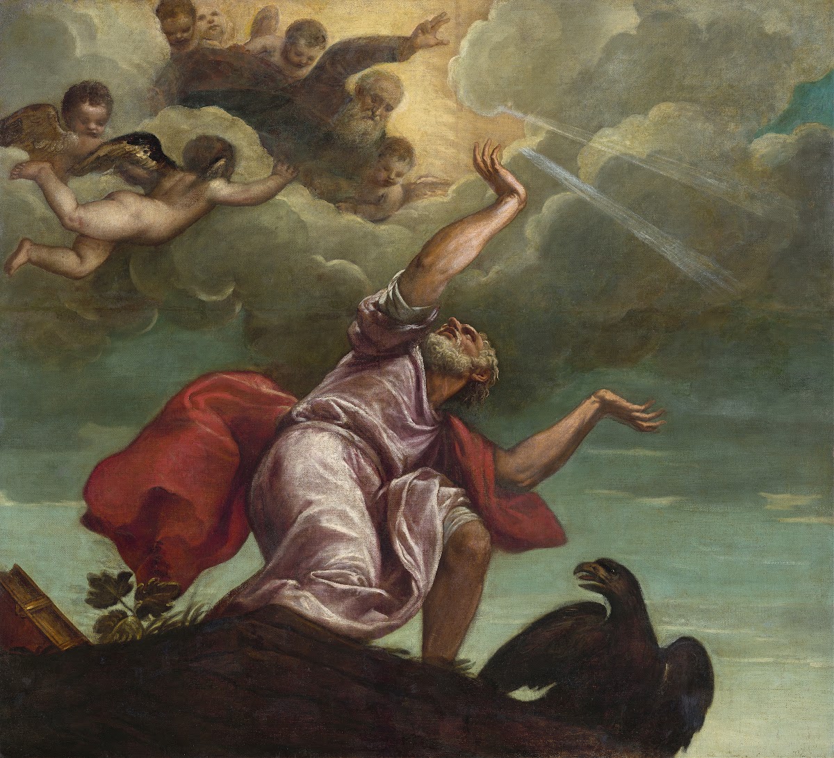 Saint John the Evangelist on Patmos c 1553 1555