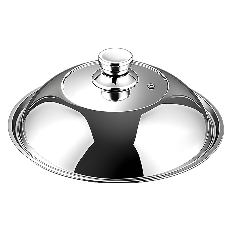 Topfdeckel aus 304er Edelstahl, hochgewölbt