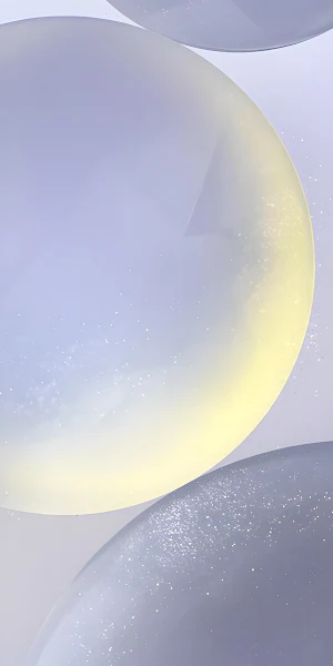 Abstract Art, Soft Aesthetic, Pastel Spheres, Glitter Texture Full HD iPhone Wallpaper Background