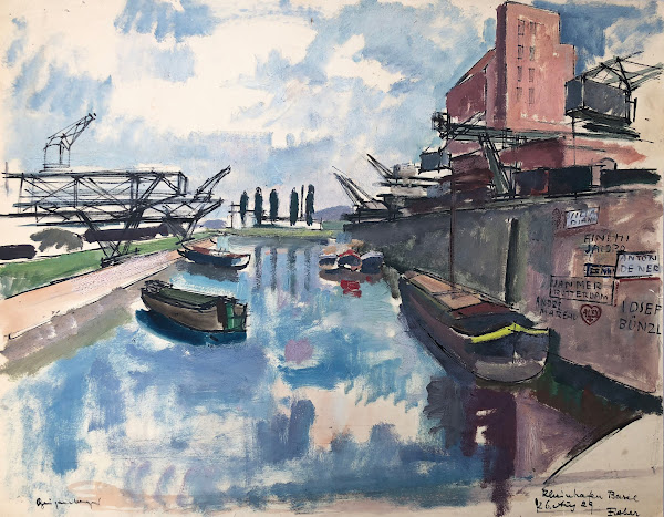 Rheinhafen Basel 1929