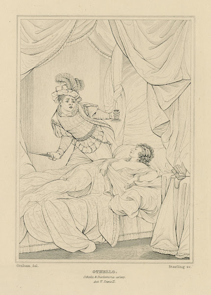 Othello Othello  Desdemona asleep act V scene II 19th century