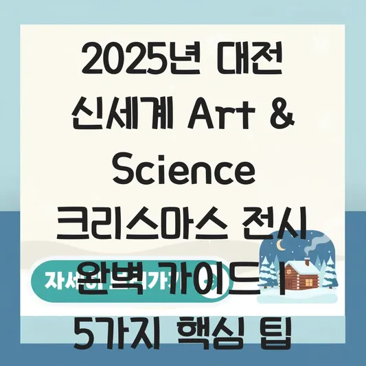 대전 신세계 Art & Science 크리스마스 전시 대표 이미지