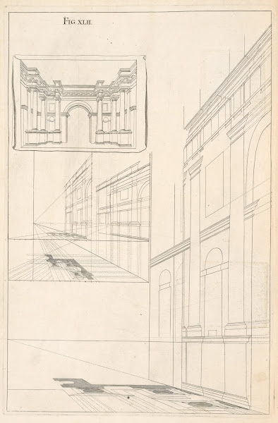 The manner of avoiding confusion in reducing plans and elevations into perspecti