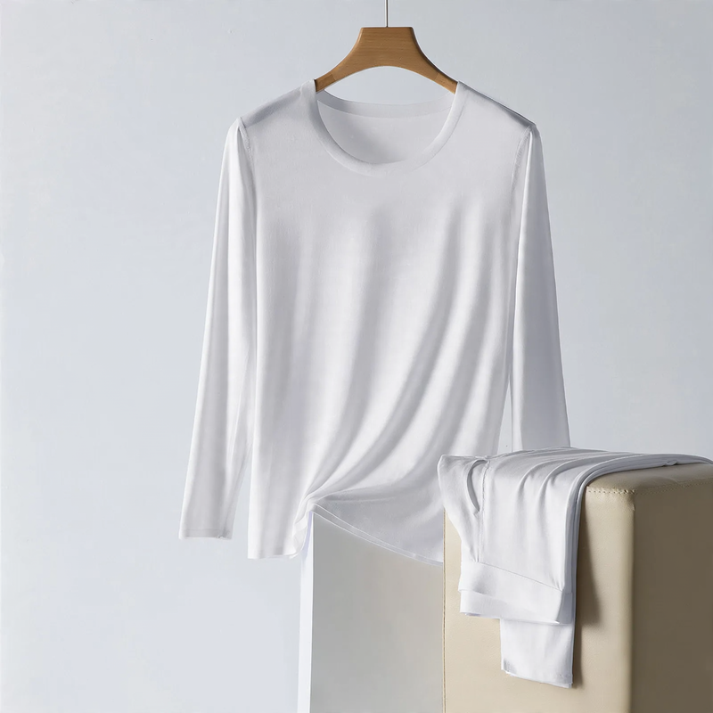 Men's Thermal Set, Crew Neck, Modal, Warming