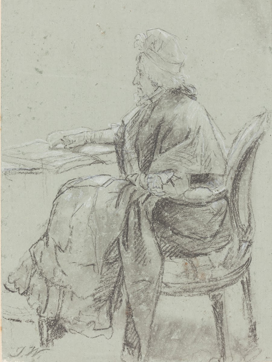 Study of an Elderly Woman for Disobedience Discovered c 1797