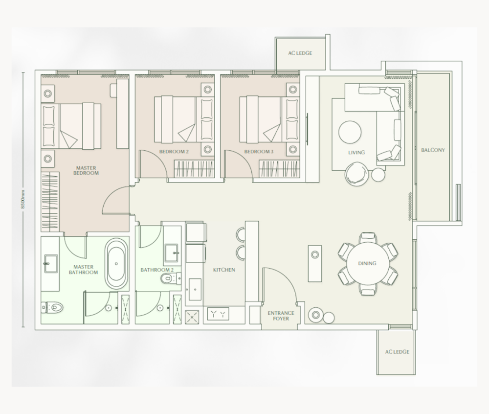 Parkside Residence 戶型圖