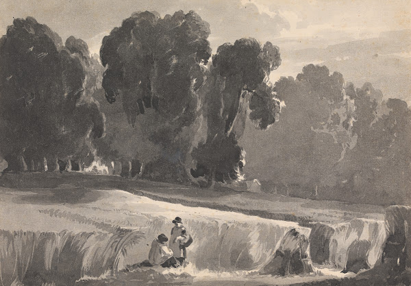 Landscape with Figures in Field