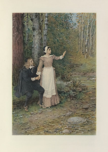 Hester throwing away the Scarlet Letter 1908
