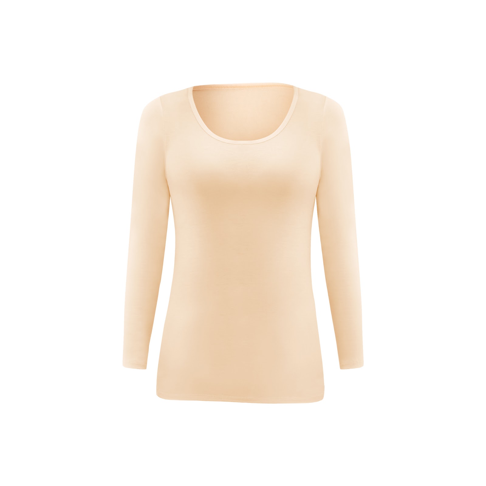 Damen-Langarm-Unterziehshirt, Modal, Rundhalsausschnitt
