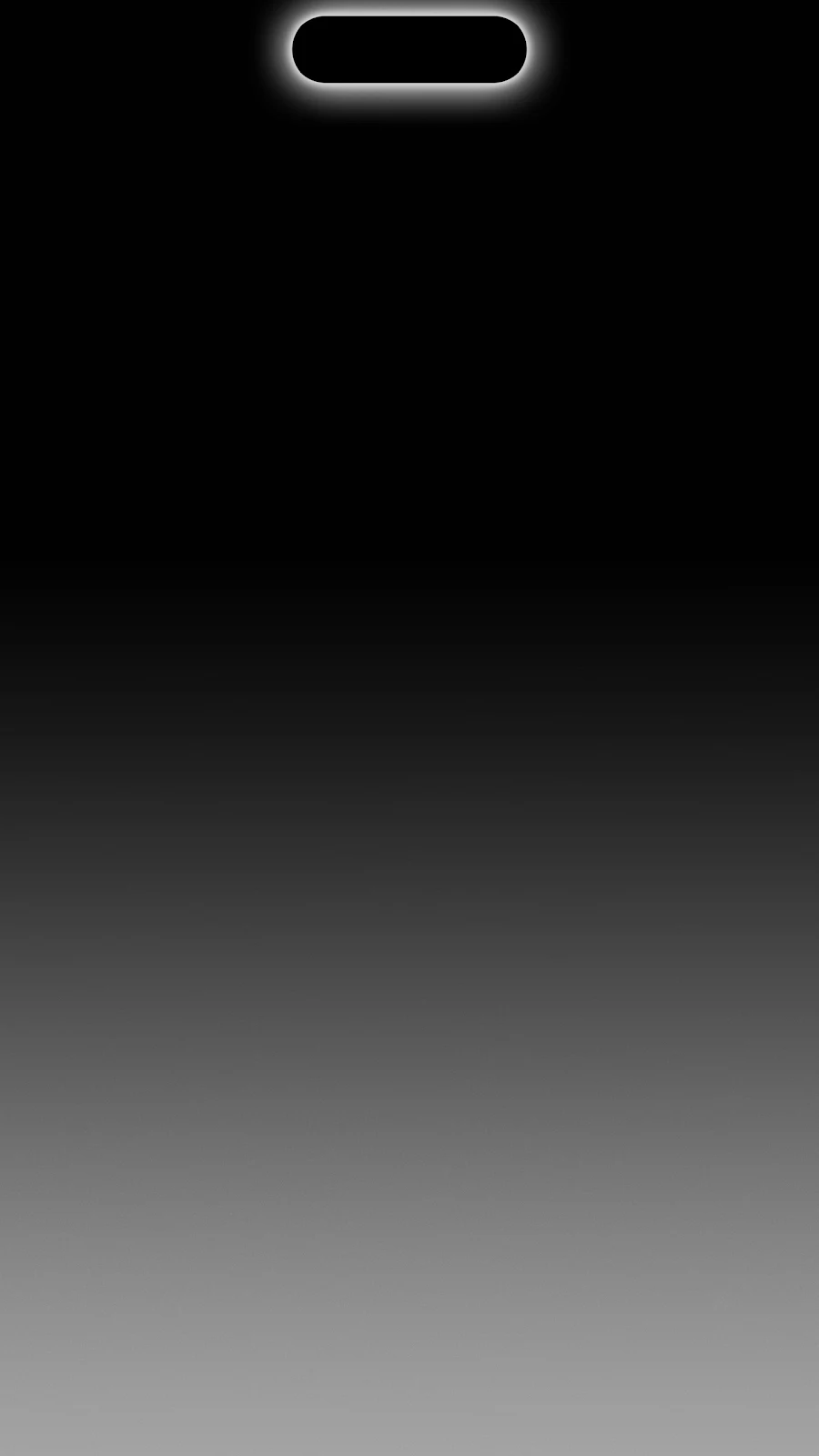 Glowing Dynamic Island Wallpaper - Minimalist Graphic 2K iPhone Wallpaper (1440x2560)