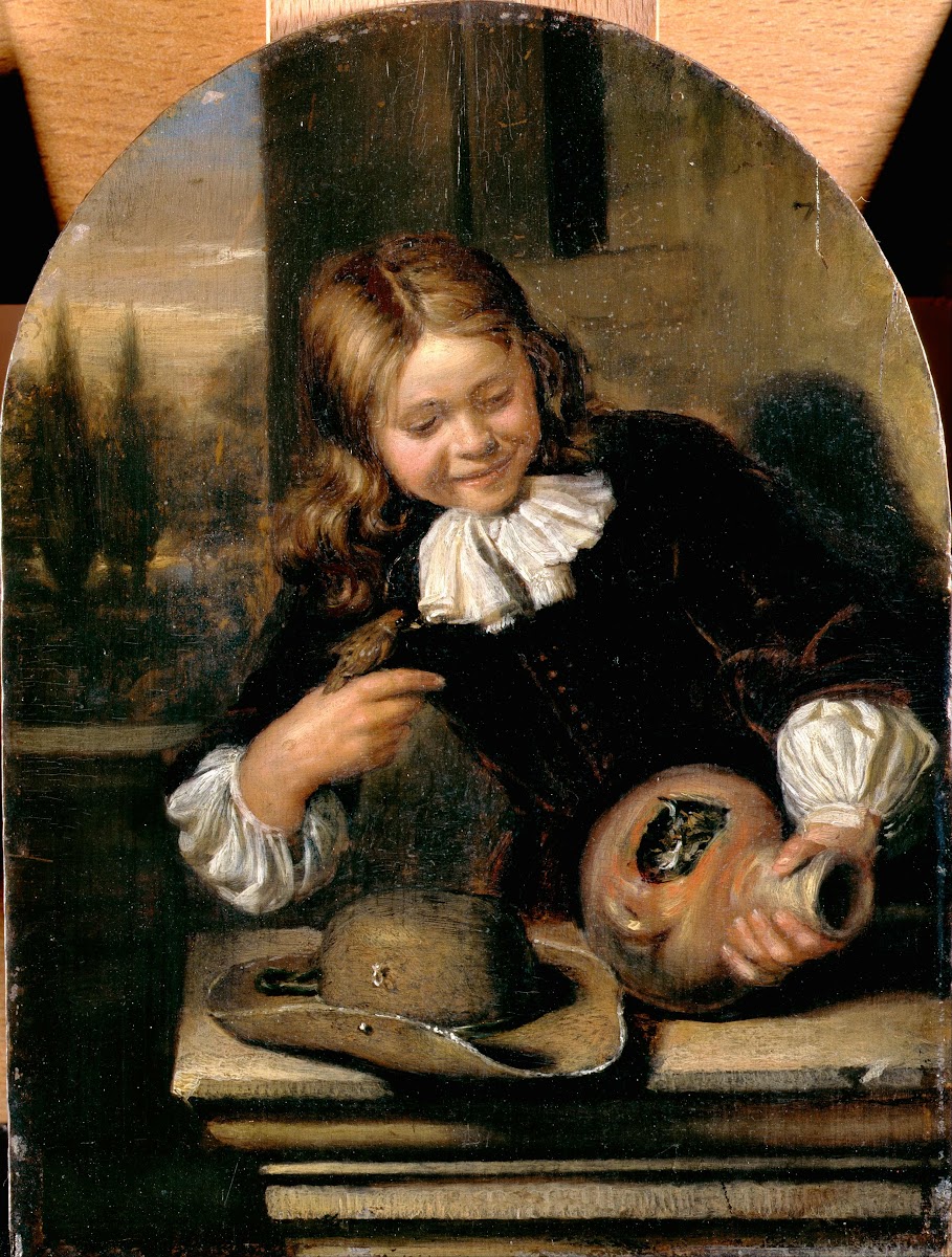 Boy With A Flagon And A Birds Nest