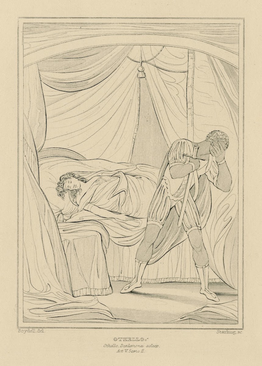 Othello Othello Desdemona asleep act V scene II 19th century