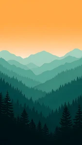 Serene Lavender and Indigo Gradient Abstract Flow