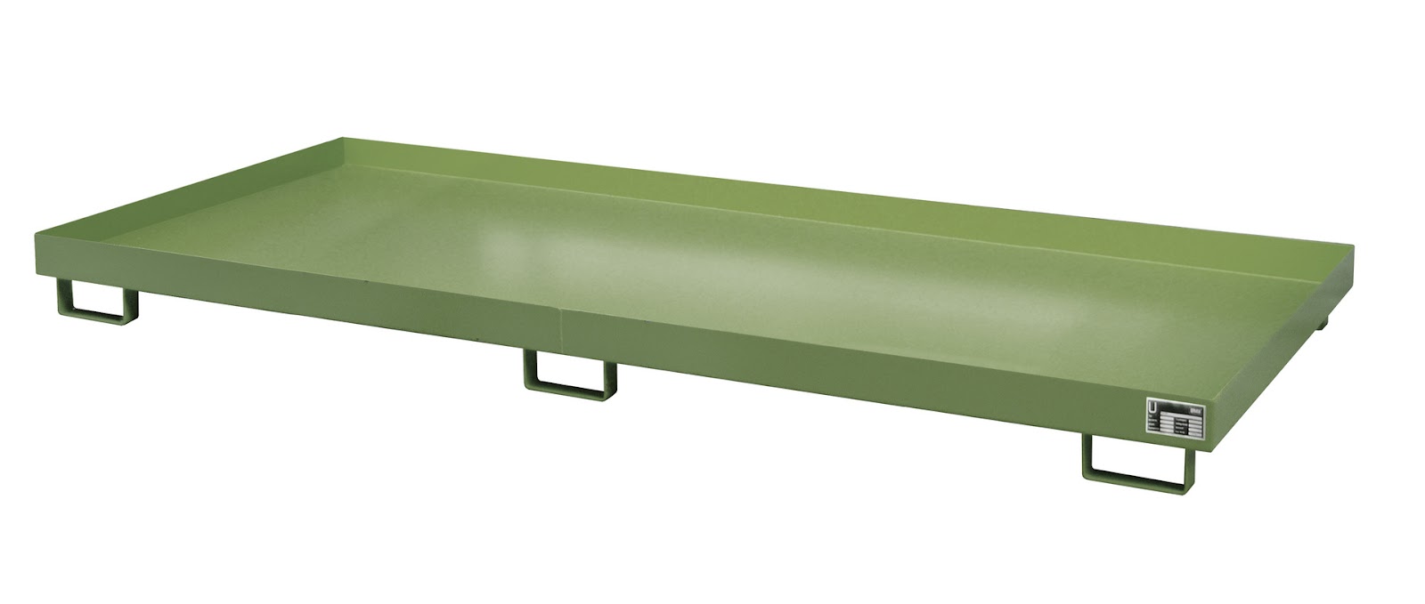 Stellingopvangbak RW 3300-1, gelakt, Resedagroen