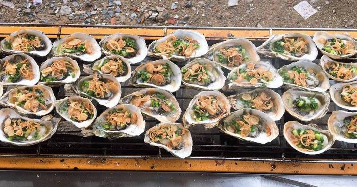 Hàu nướng mỡ hành thơm ngon