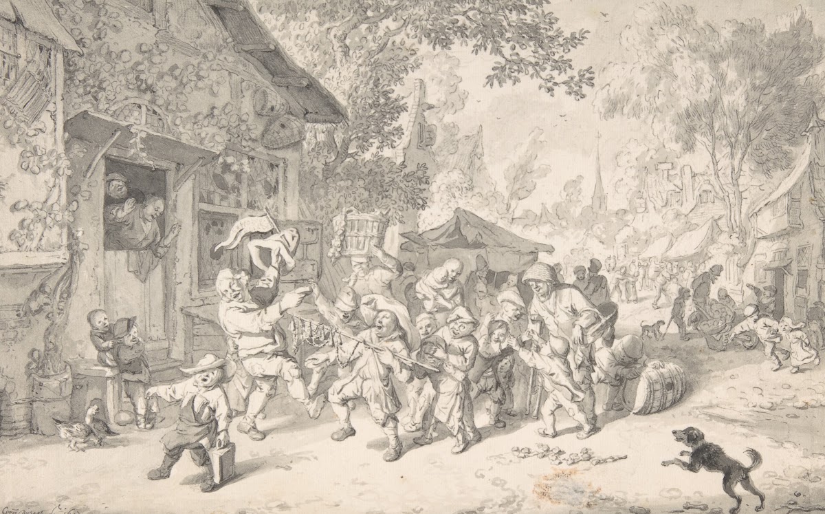 An Itinerant Peddler in a Village 1693