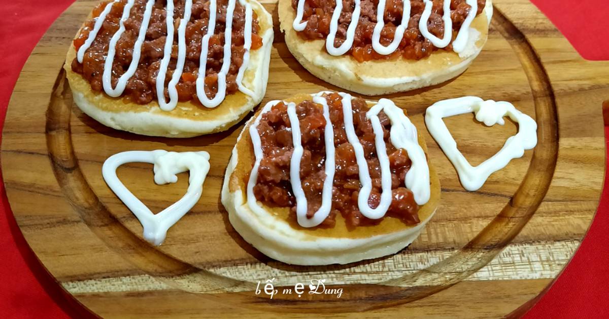 Pancake thịt bò bằm