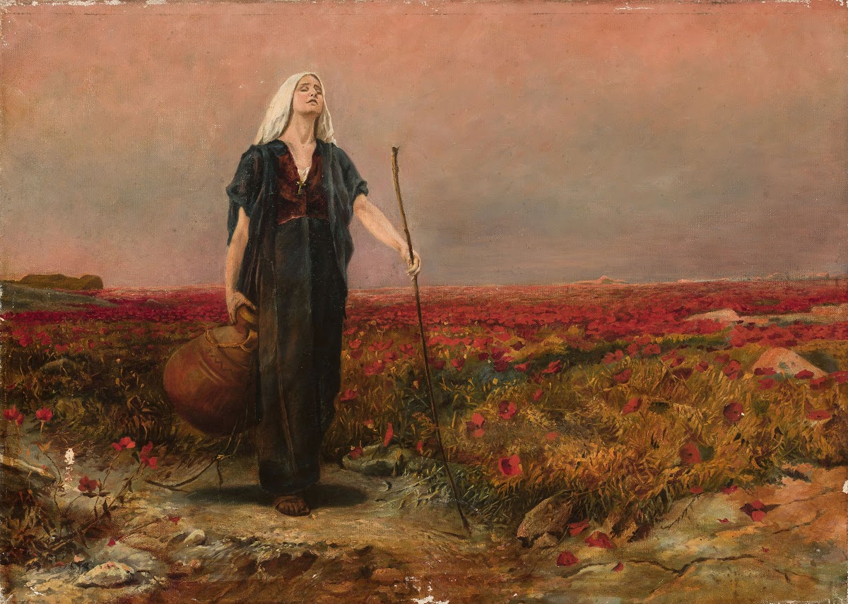 Blind woman in the field 1889