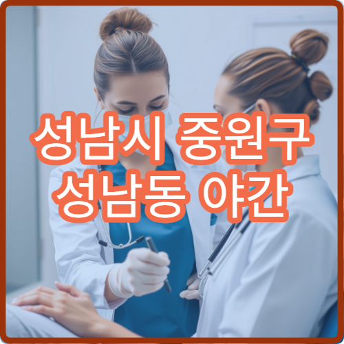 성남시 중원구 성남동 야간 정신건강의학과 진료 가능한 병원 상담 안내