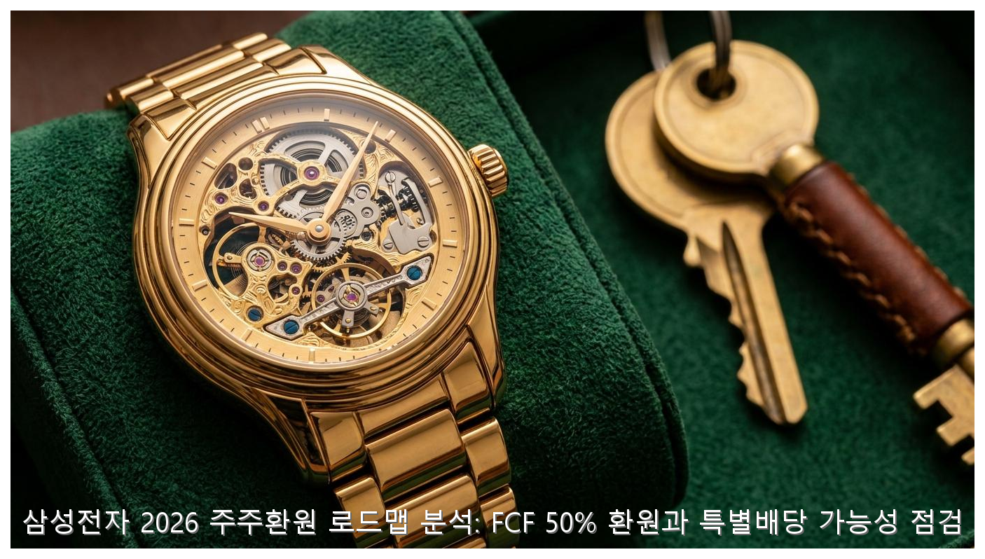 삼성전자 2026 주주환원 로드맵 및 배당 전략 핵심 안내 및 분석 인포그래픽 (4)