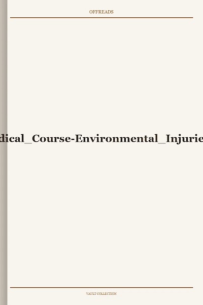 US Army Medical Course-Environmental Injuries-MD0548