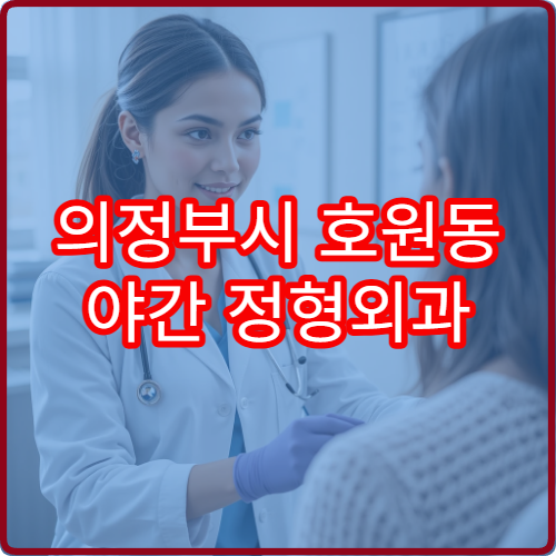의정부시 호원동 야간 정형외과 어깨 목 통증 진료 가능한 곳