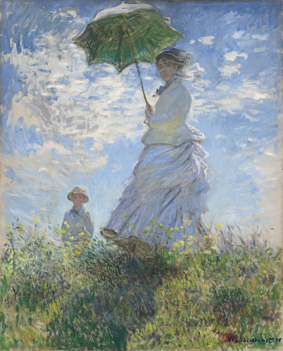 Woman with a Parasol  Madame Monet and Her Son 1875
