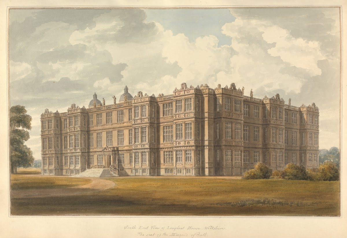 South East View of Longleat House Wiltshire the Seat of the Marquis of Bath 1805