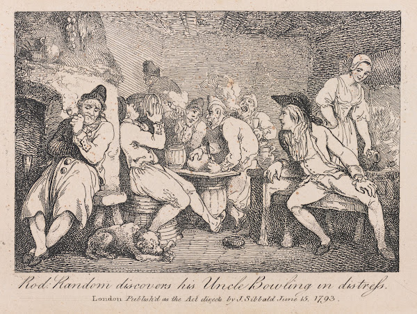 Rod Random discovers his Uncle Bowling in distress 1793