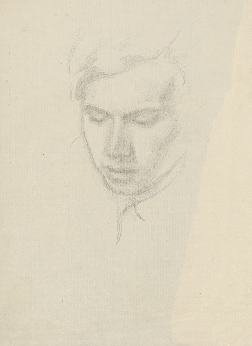 Young man looking down 1895 1928