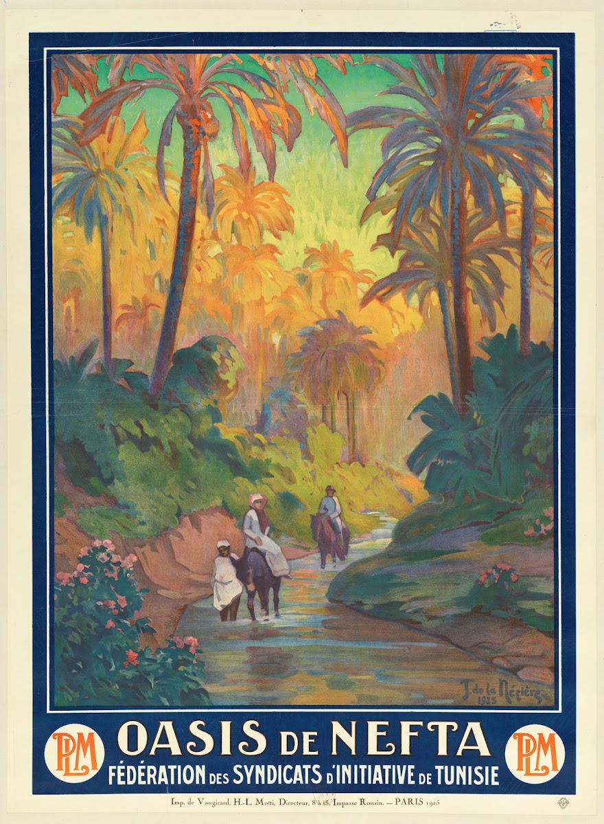 Oasis de Nefta Fédération des syndicats dinitiative de Tunisie PLM 1925