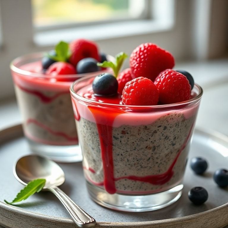 Easy Berry Chia Pudding Cups for a Healthy Breakfast – Quick & Flavorful finished