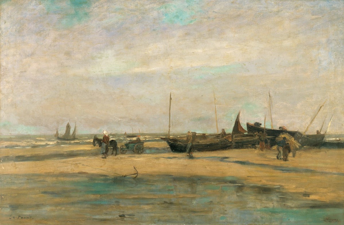 Seascape at De Panne circa 1870
