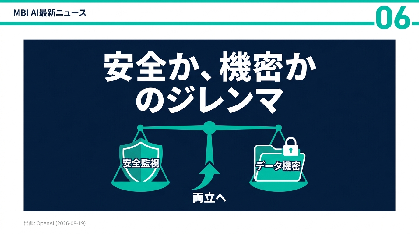 安全監視と機密保持の衝突