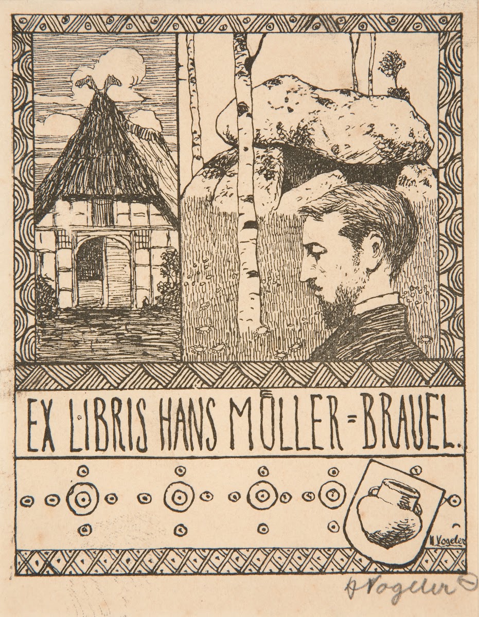 Ex Libris Hans Müller Brauel 1897