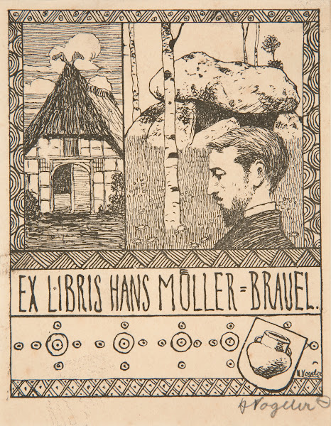 Ex Libris Hans Müller Brauel 1897