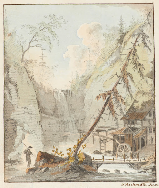 Ansicht einer Mühle im Kanton Zürich