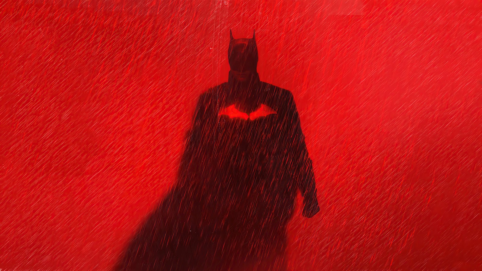 5k Batman – Red Wallpaper