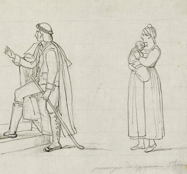 Deux personnages des Appenins Florence