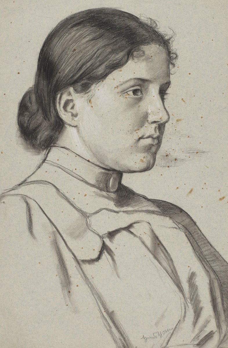 Bust of a Young Woman in Three Quarter View 1900   1915