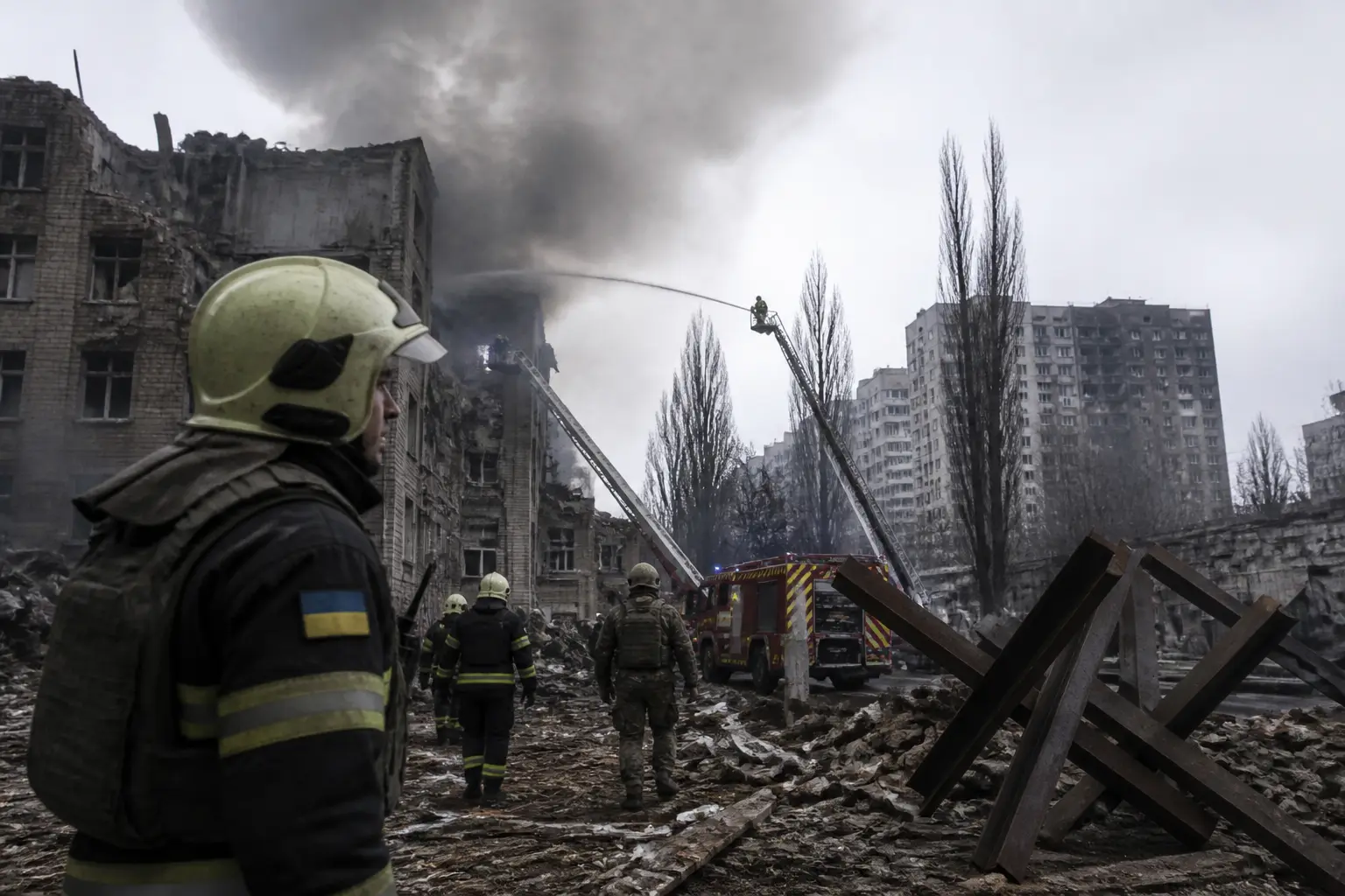 Editorial image for Kyiv air raid alerts reach record levels as Russia intensifies attacks