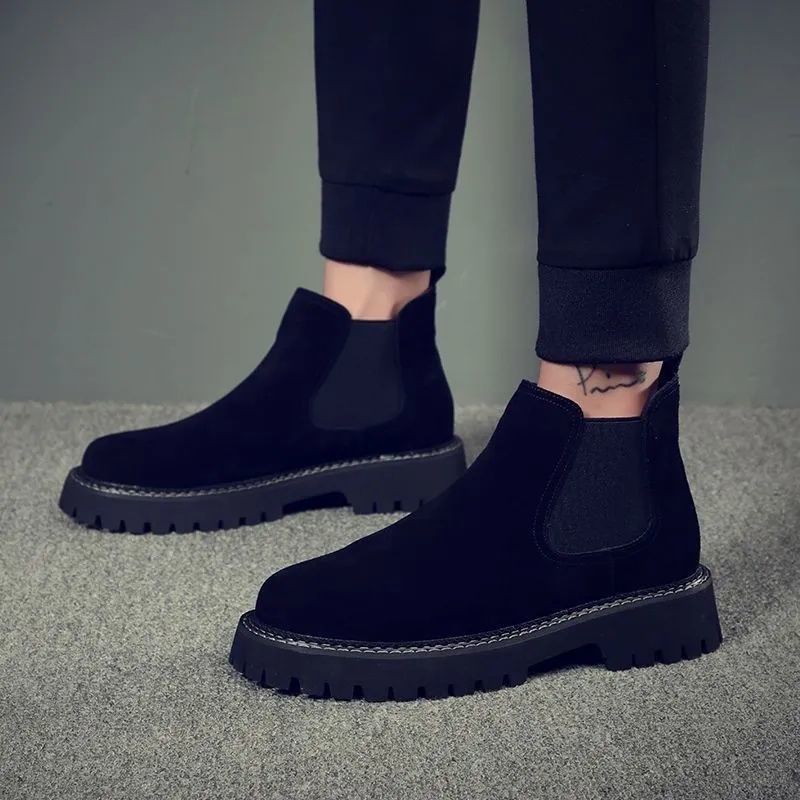 Men's Chelsea Boots, Suede Look, Lined