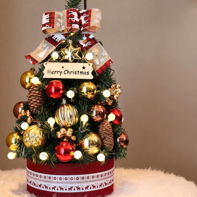 Decorative Tabletop Christmas Tree Figure