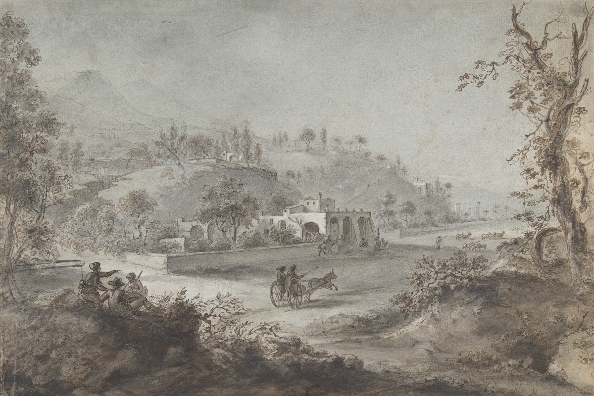 Landscape Prospect with a Buggy and a Herd of Goats 171167